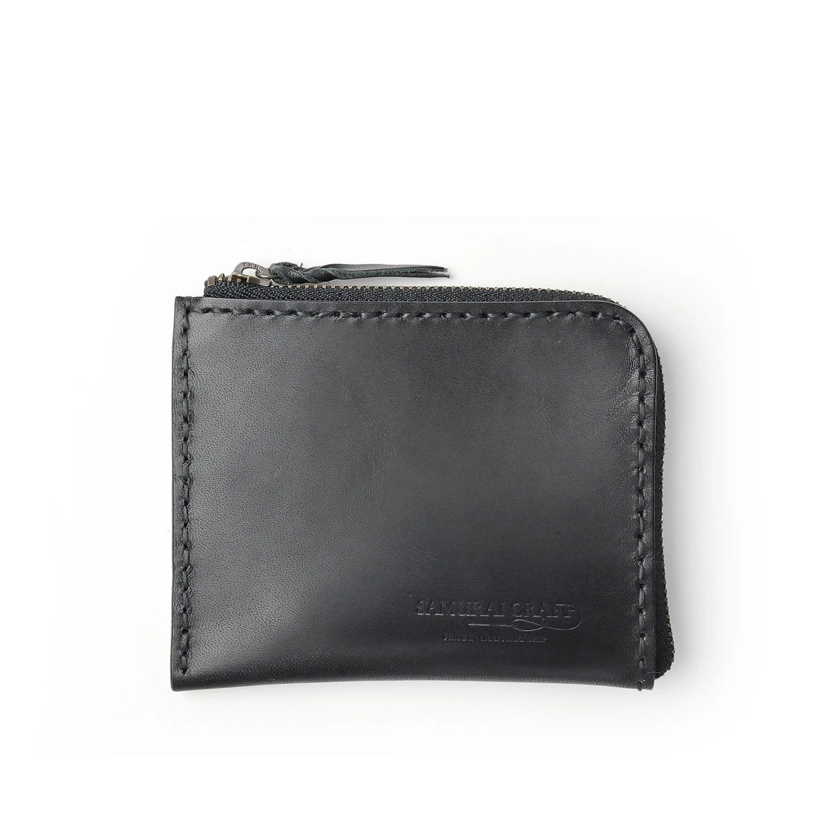 サムライクラフト Lファスナー ハーフウォレット サドルレザー オイルレザー