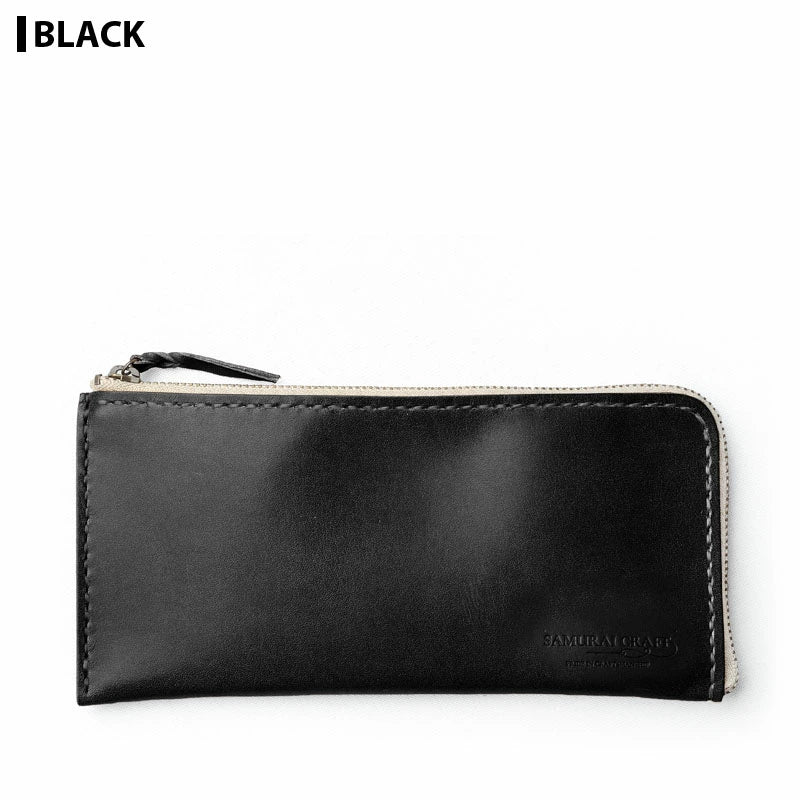 サムライクラフト Lファスナー ロングウォレット サドルレザー オイルレザー