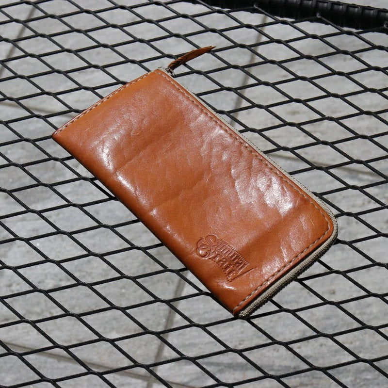 サムライクラフト Lファスナー ロングウォレット サドルレザー オイルレザー