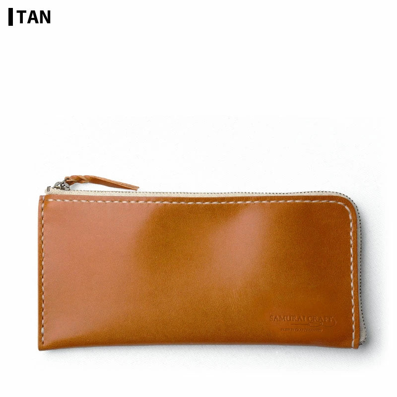 サムライクラフト Lファスナー ロングウォレット サドルレザー オイルレザー