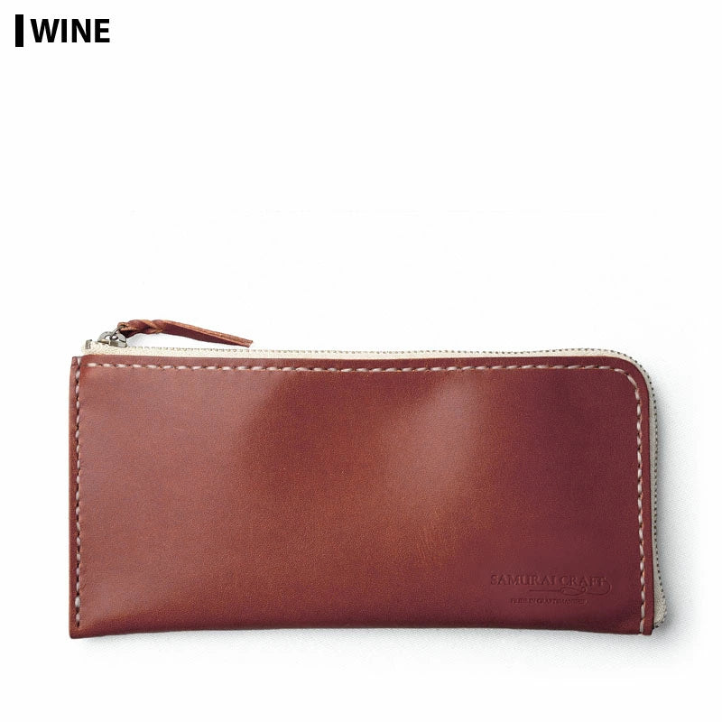 サムライクラフト Lファスナー ロングウォレット サドルレザー オイルレザー