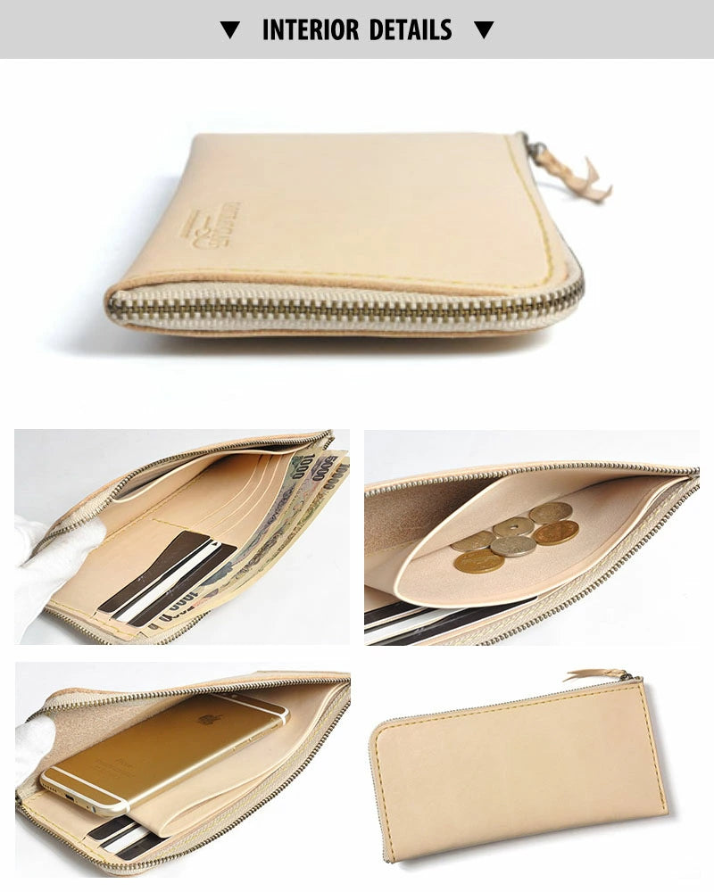 サムライクラフト Lファスナー ロングウォレット ロゴ　ブラック