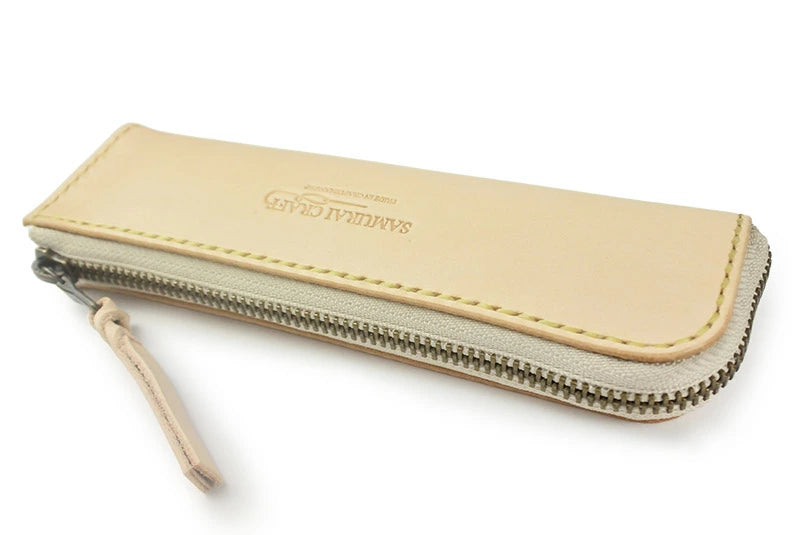 サムライクラフト Lファスナーペンケース 筆入れ ファスナータイプ サドルレザー オイルレザー