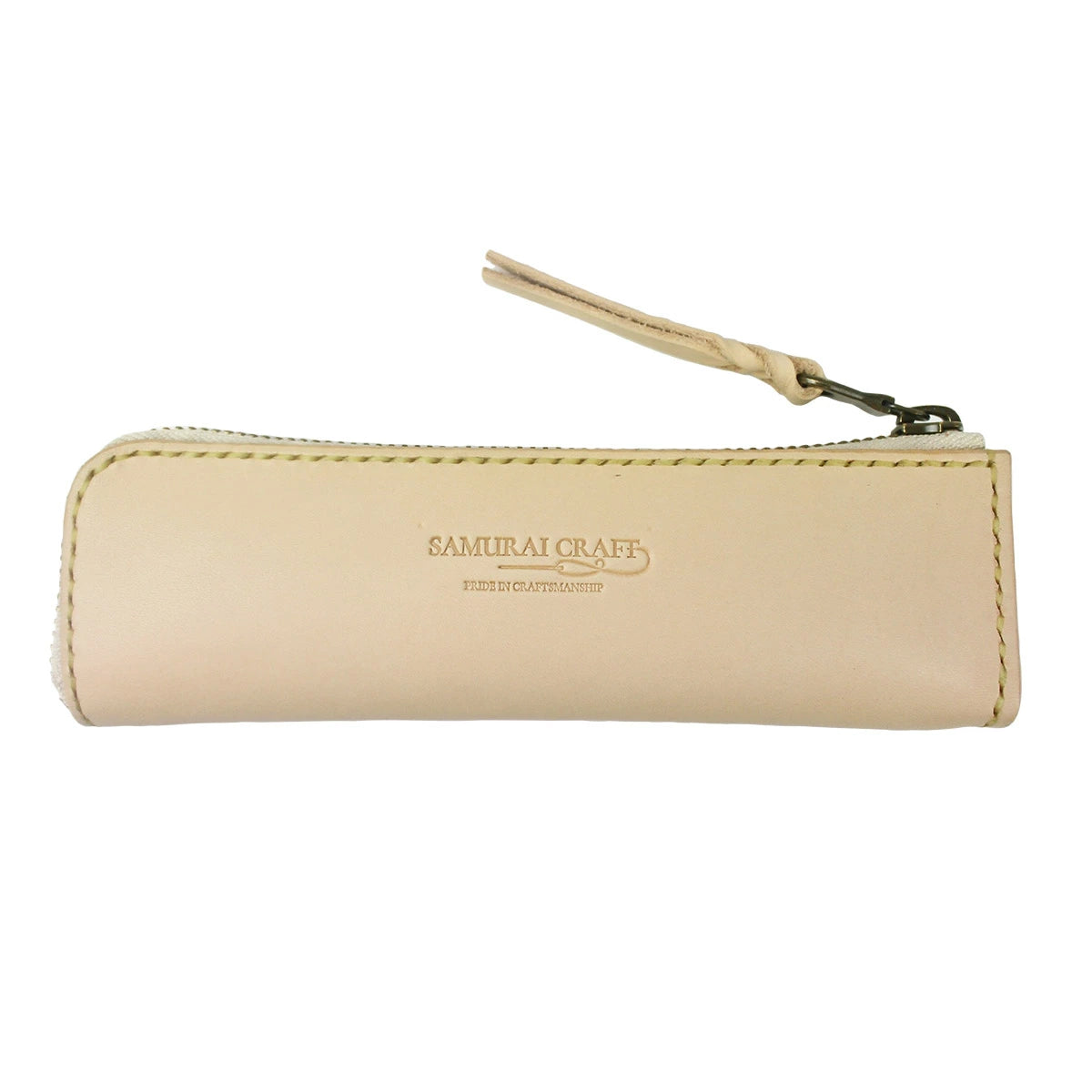 サムライクラフト Lファスナーペンケース 筆入れ ファスナータイプ サドルレザー オイルレザー