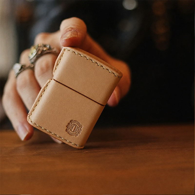 Samurai Craft サムライクラフト レザーオイルライター 革巻きZIPPO #200 サドルベーシック