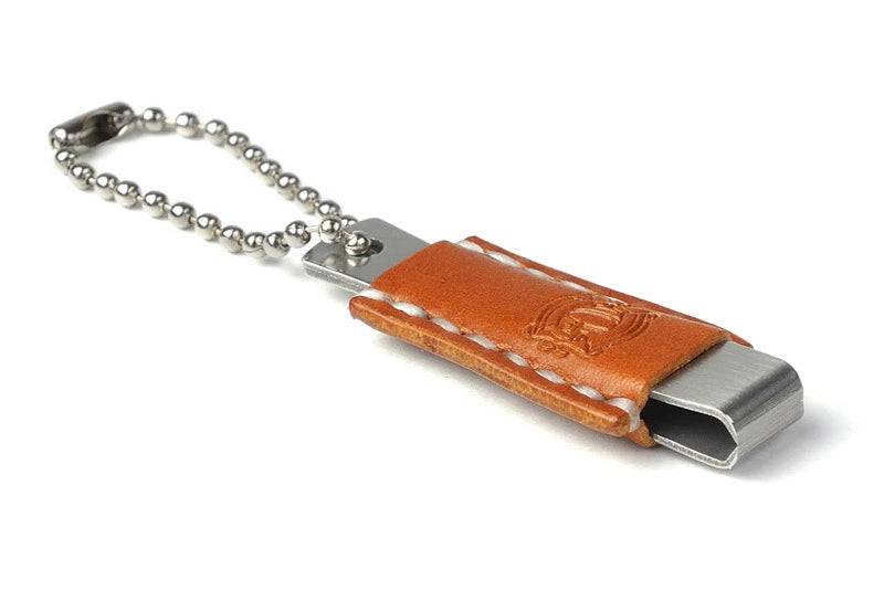 サムライクラフト ラインクリッパー レザーカバー付き オイルレザー サドルレザー