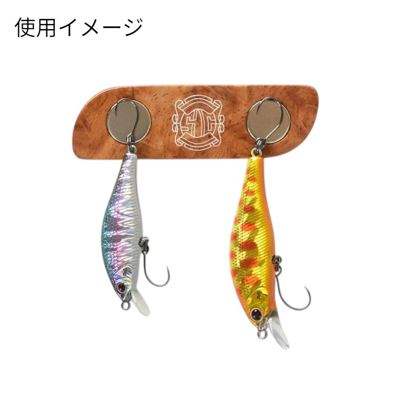 サムライクラフト 花梨製 ルアーキーパー ルアーホルダー 強力磁石 マグネット