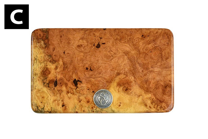 花梨 ルアーケース  5ポケット コンチョ付き 花梨瘤 木製 高級 サムライクラフト オリジナル