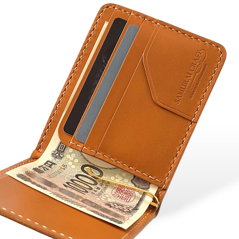 サムライクラフト マネークリップ オイルレザー サドルレザー