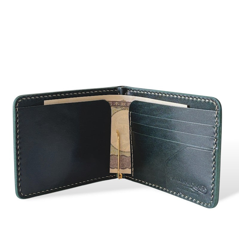 サムライクラフト マネークリップ  ルガト - グリーン -