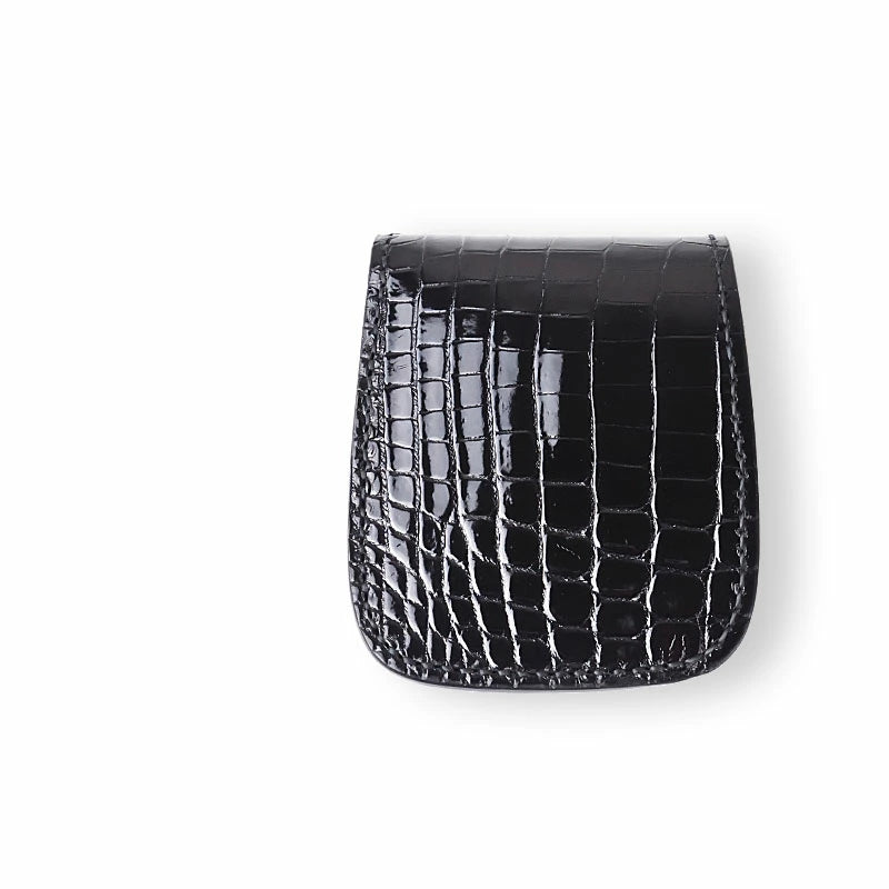 サムライクラフト ハーフウォレット N-1 シャイニングクロコダイル ブラック