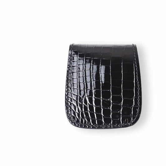 サムライクラフト ハーフウォレット N-1 シャイニングクロコダイル ブラック