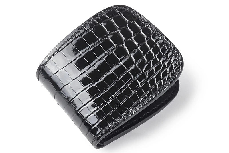サムライクラフト ハーフウォレット N-1 シャイニングクロコダイル ブラック