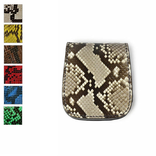 サムライクラフト ハーフウォレット N-1 ダイヤモンドパイソン オイルレザー ブラック