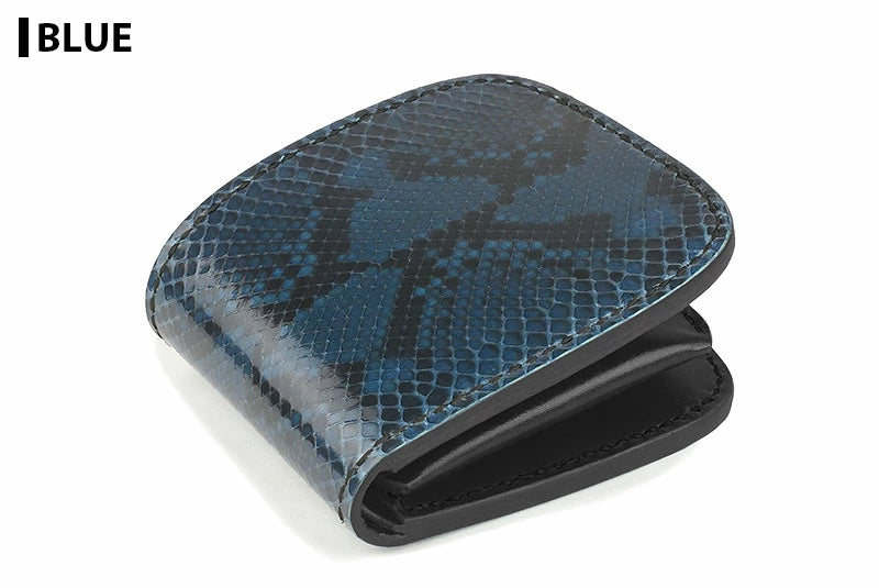 サムライクラフト ハーフウォレット N-1 ダイヤモンドパイソン オイルレザー ブラック