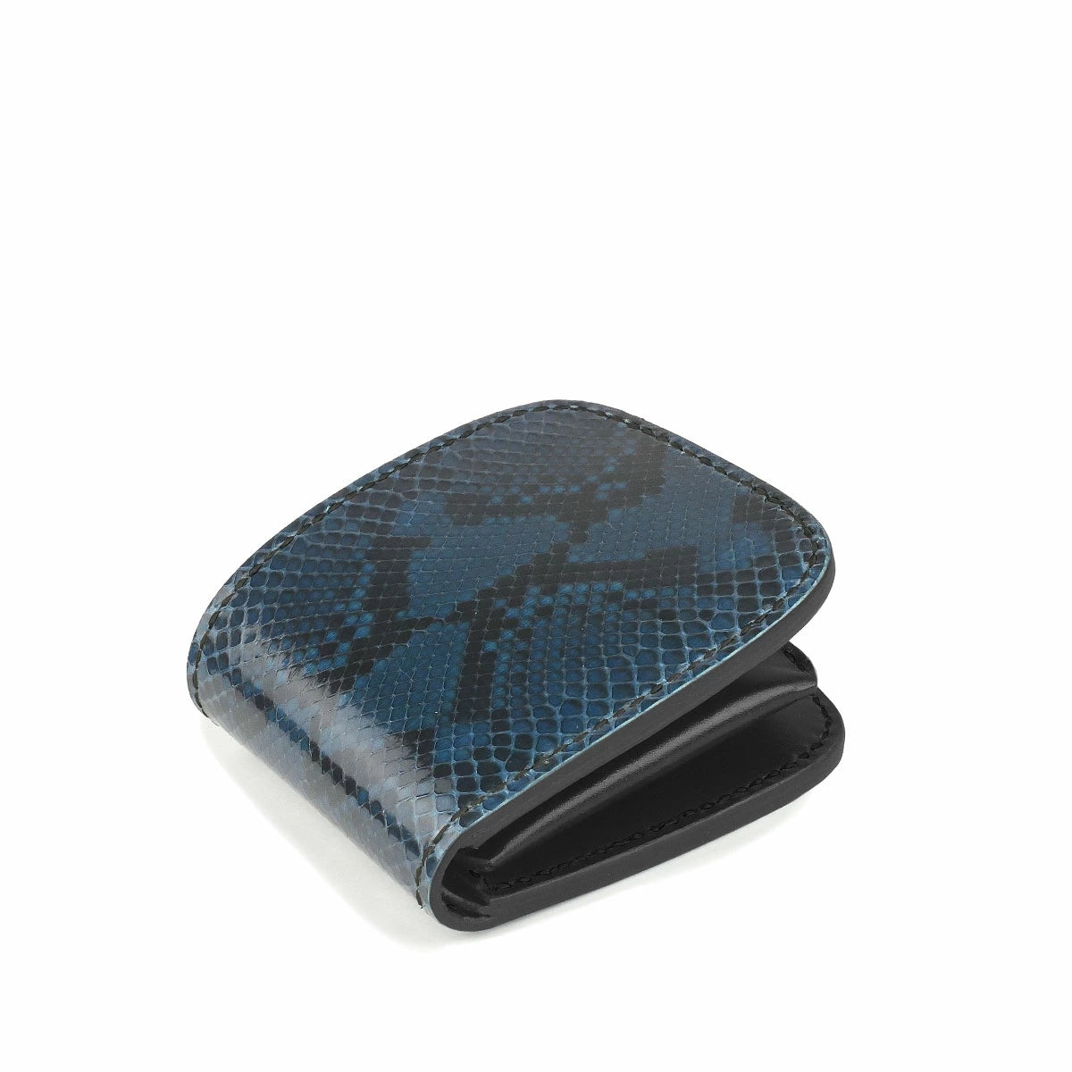 サムライクラフト ハーフウォレット N-1 ダイヤモンドパイソン オイルレザー ブラック