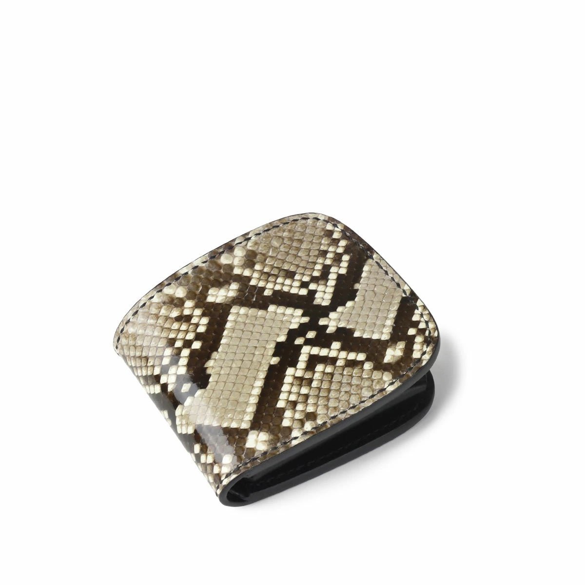 サムライクラフト ハーフウォレット N-1 ダイヤモンドパイソン オイルレザー ブラック