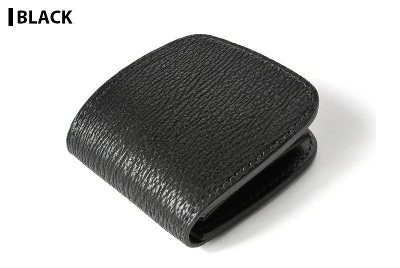 サムライクラフト ハーフウォレット N-1 シャークスキン オイルレザー ブラック