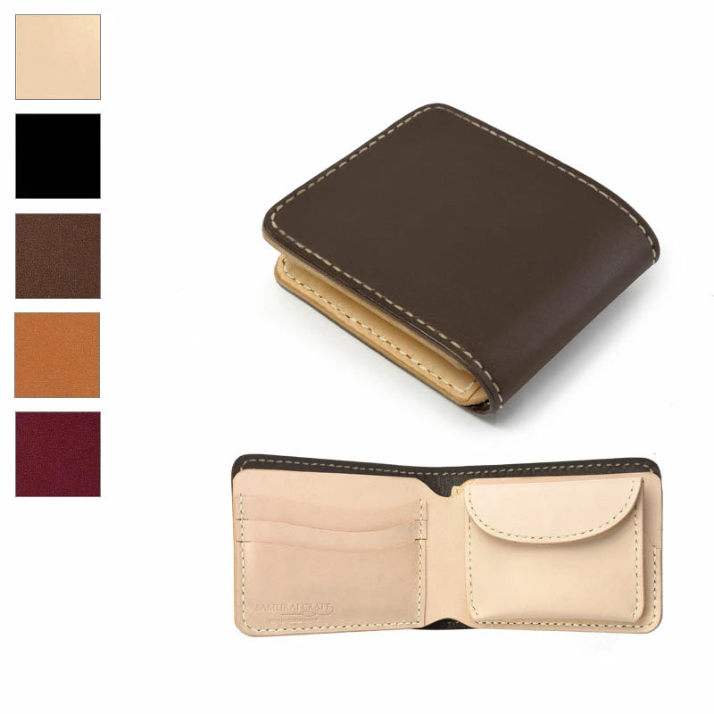 サムライクラフト ハーフウォレット N-1A バイカラー サドルレザー オイルレザー