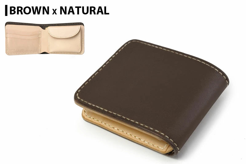 サムライクラフト ハーフウォレット N-1A バイカラー サドルレザー オイルレザー