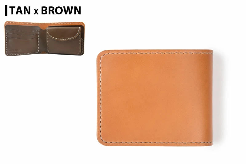 サムライクラフト ハーフウォレット N-1A バイカラー サドルレザー オイルレザー