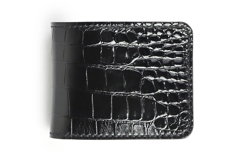 サムライクラフト ハーフウォレット N-1A シャイニングクロコダイル ブラック