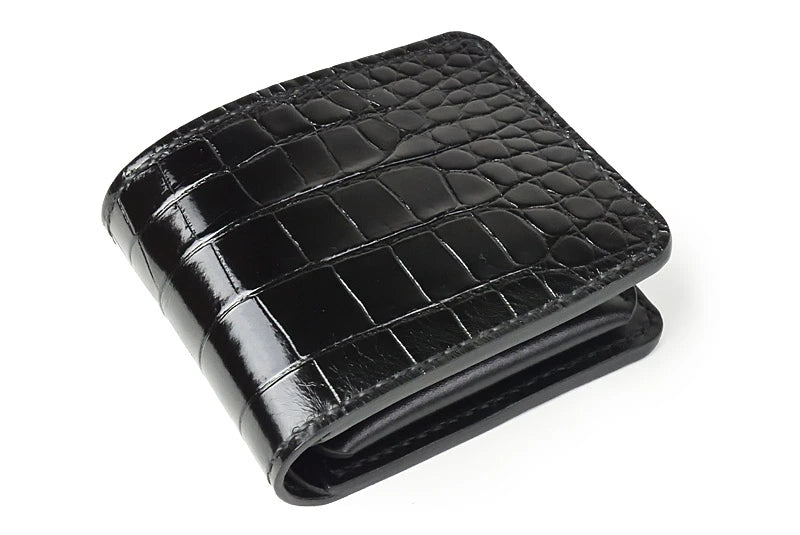 サムライクラフト ハーフウォレット N-1A シャイニングクロコダイル ブラック