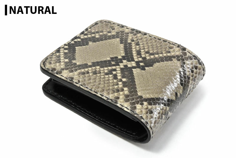 サムライクラフト ハーフウォレット N-1A ダイヤモンドパイソン オイルレザー ブラック