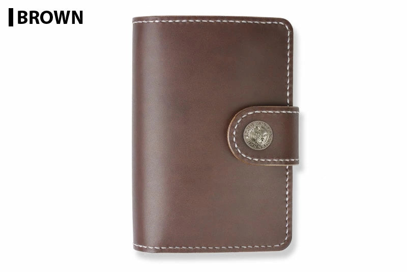 サムライクラフト システム手帳カバー 文庫本 A6 サドルレザー オイルレザー SC-020コンチョ付き