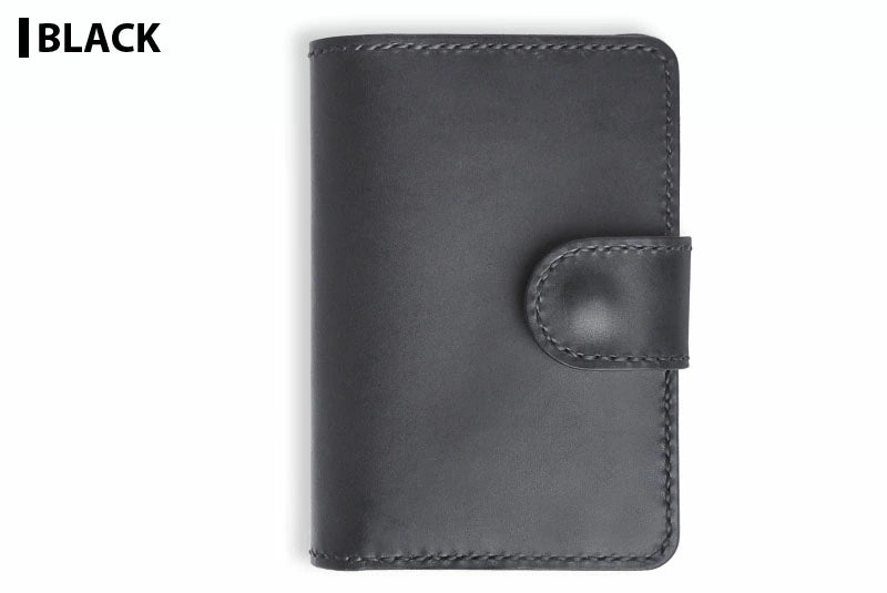 サムライクラフト システム手帳カバー 文庫本サイズ A6 サドルレザー オイルレザー 隠しボタン