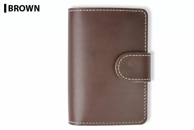 サムライクラフト システム手帳カバー 文庫本サイズ A6 サドルレザー オイルレザー 隠しボタン