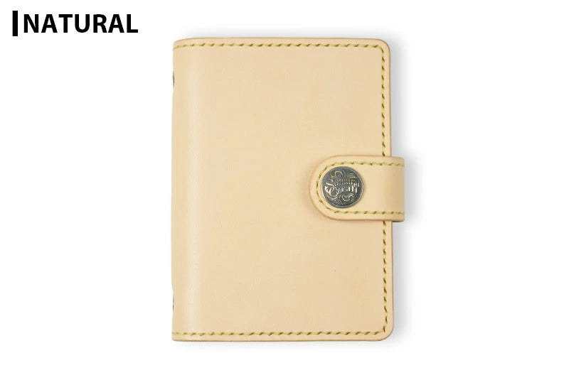 サムライクラフト システム手帳カバー ミニ6穴 バインダー コンチョ付き サドルレザー オイルレザー