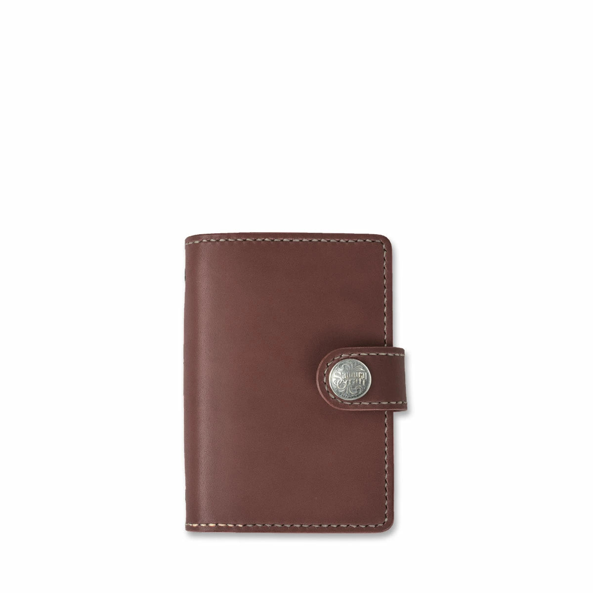 サムライクラフト システム手帳カバー ミニ6穴 バインダー コンチョ付き サドルレザー オイルレザー