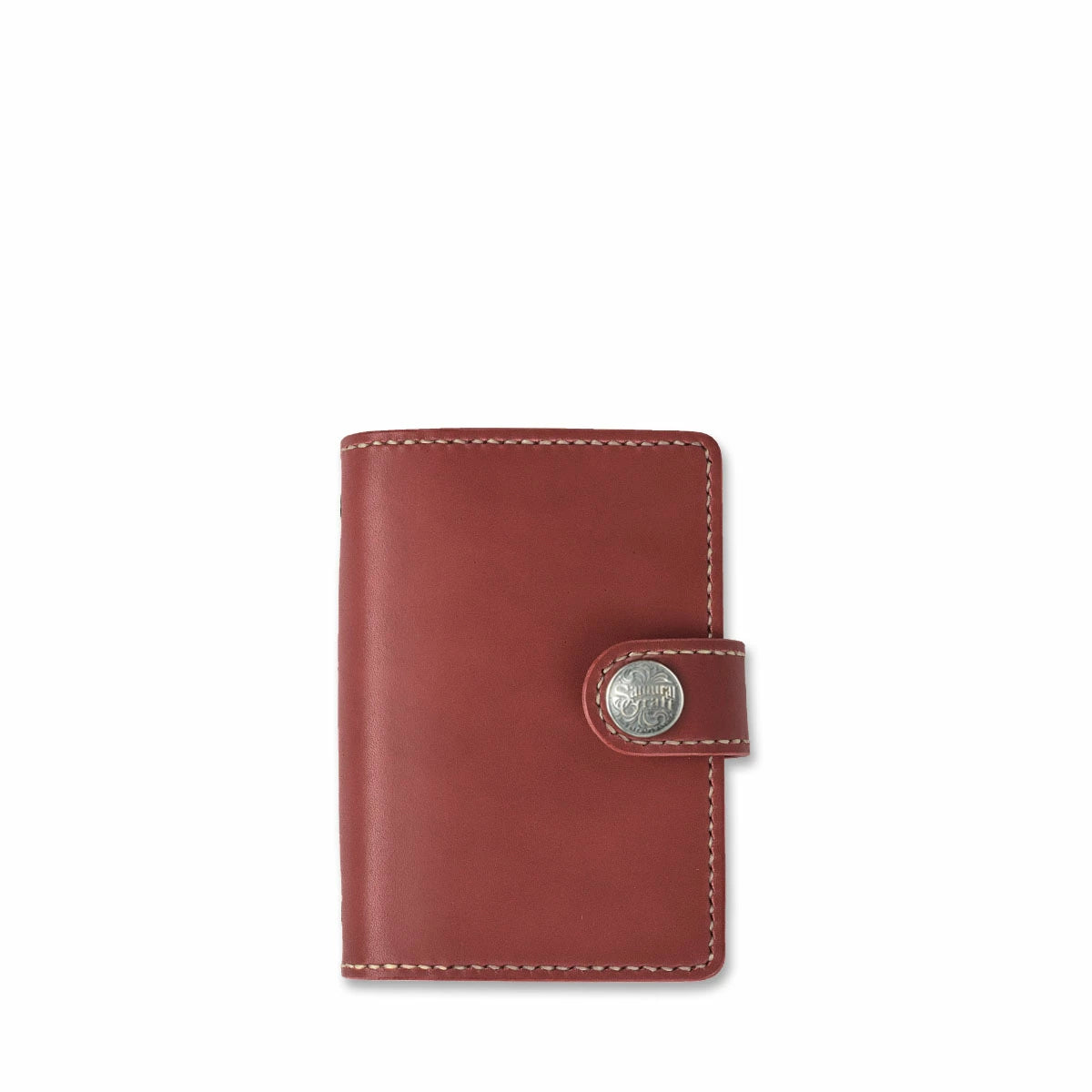 サムライクラフト システム手帳カバー ミニ6穴 バインダー コンチョ付き サドルレザー オイルレザー