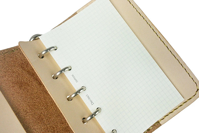 サムライクラフト システム手帳カバー ミニ5穴 バインダー クラウゼ社 M5 シェリダンスタイルカービング コンチョ付き