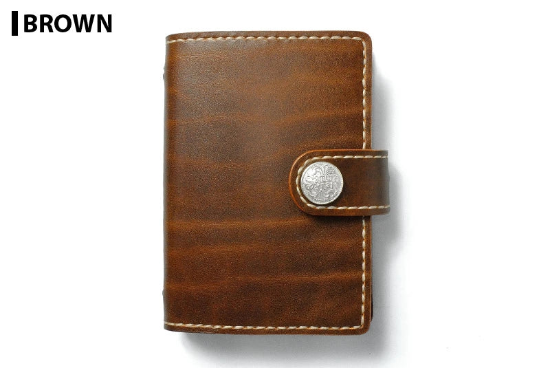 サムライクラフト システム手帳カバー ミニ6穴 バインダー コンチョ付き ルガトショルダー