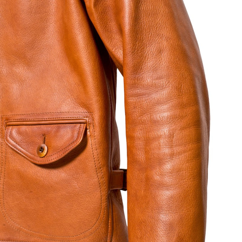 オルゲイユ OR-4002B コサック ジャケット レザー ジャケット ステアハイド 牛革 ミリタリー ヴィンテージ クラシック 日本製 ダルチザン