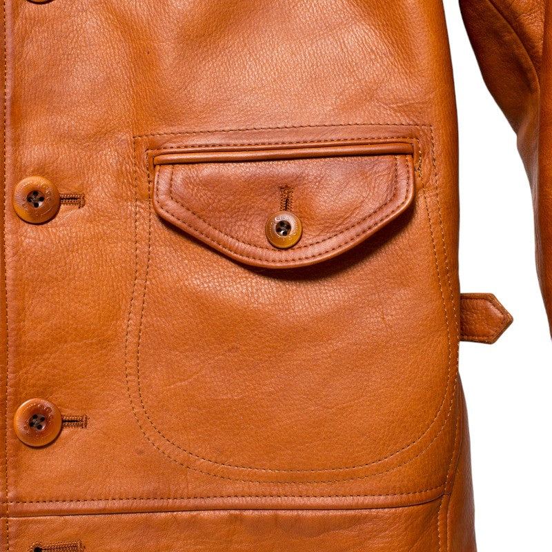 オルゲイユ OR-4002B コサック ジャケット レザー ジャケット ステアハイド 牛革 ミリタリー ヴィンテージ クラシック 日本製 ダルチザン