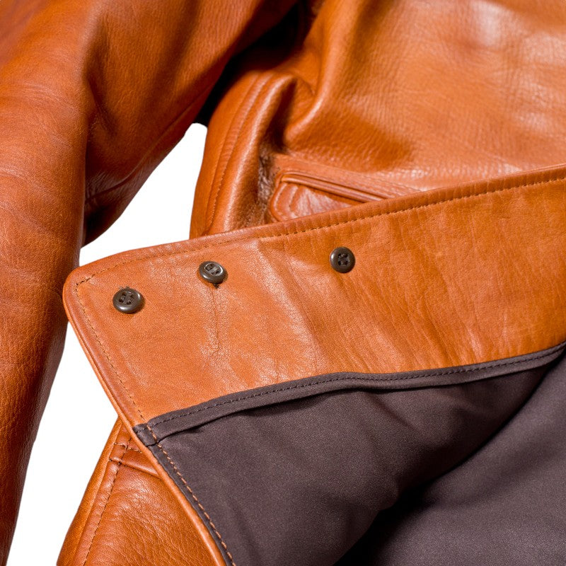 オルゲイユ OR-4002B コサック ジャケット レザー ジャケット ステアハイド 牛革 ミリタリー ヴィンテージ クラシック 日本製 ダルチザン