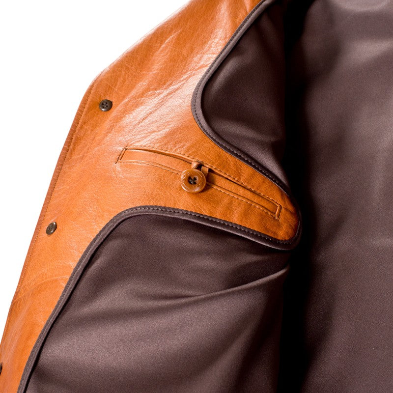 オルゲイユ OR-4002B コサック ジャケット レザー ジャケット ステアハイド 牛革 ミリタリー ヴィンテージ クラシック 日本製 ダルチザン