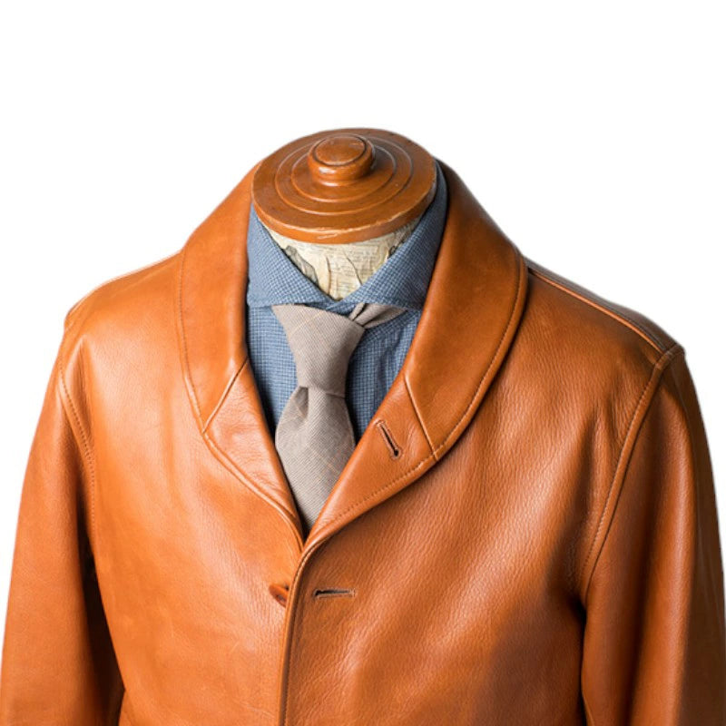 オルゲイユ OR-4002B コサック ジャケット レザー ジャケット ステアハイド 牛革 ミリタリー ヴィンテージ クラシック 日本製 ダルチザン