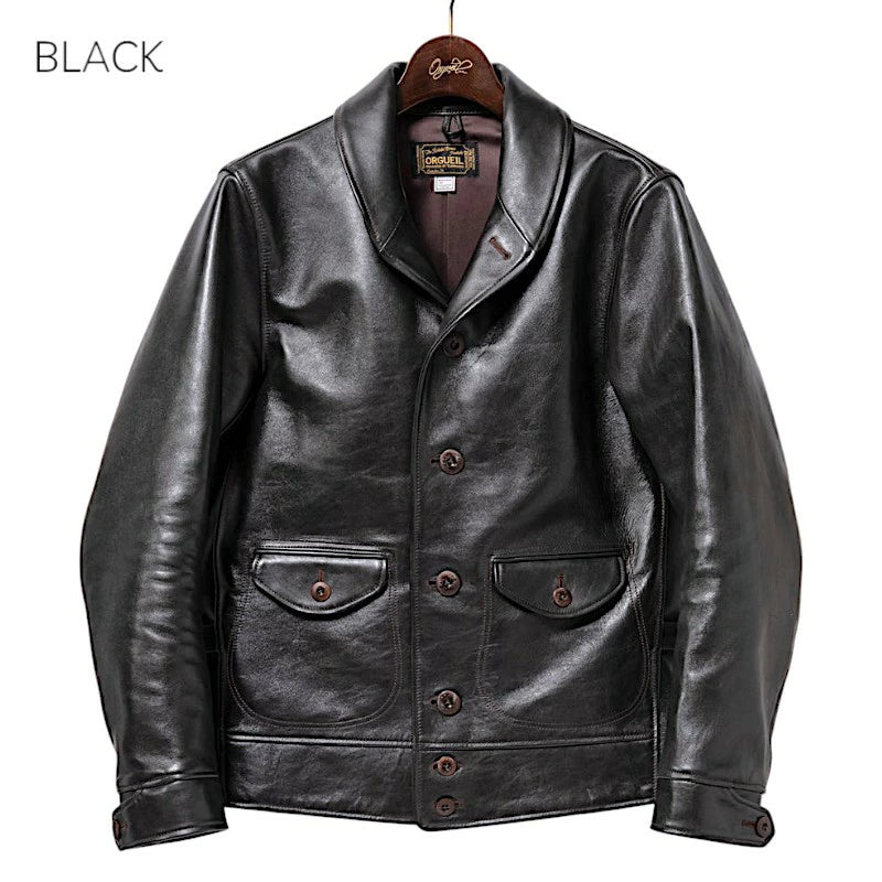 オルゲイユ OR-4002C コサック ジャケット レザー ジャケット ステアハイド 牛革 ミリタリー ヴィンテージ クラシック 日本製 ダルチザン