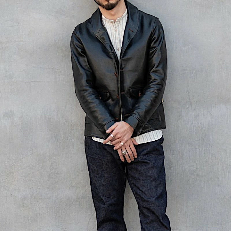 オルゲイユ OR-4002C コサック ジャケット レザー ジャケット ステアハイド 牛革 ミリタリー ヴィンテージ クラシック 日本製 ダルチザン