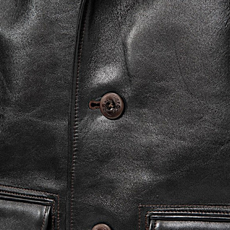 オルゲイユ OR-4002C コサック ジャケット レザー ジャケット ステアハイド 牛革 ミリタリー ヴィンテージ クラシック 日本製 ダルチザン