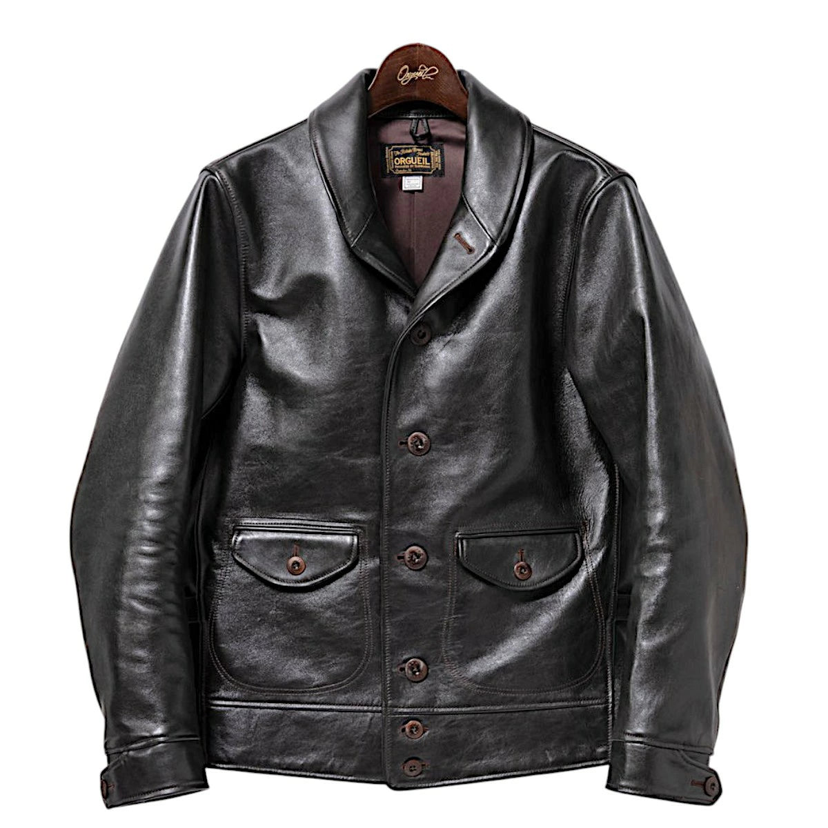 オルゲイユ OR-4002C コサック ジャケット レザー ジャケット ステアハイド 牛革 ミリタリー ヴィンテージ クラシック 日本製 ダルチザン