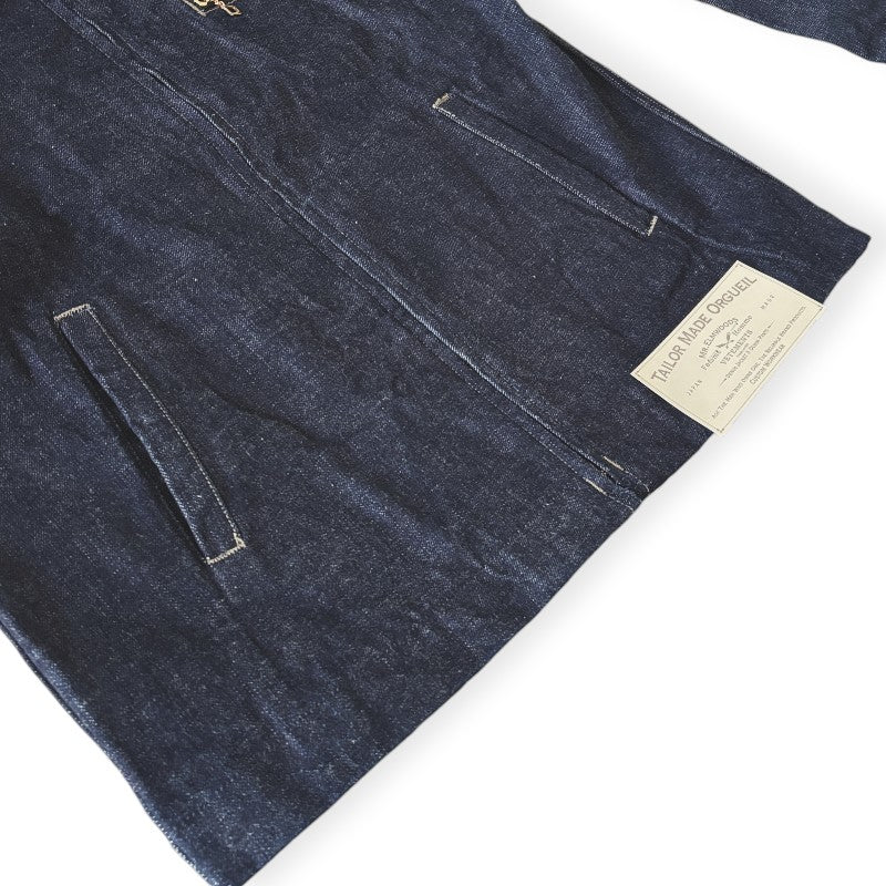オルゲイユ OR-402 Tailor Denim Zip Jacket テーラーデニムジップジャケット ワンウォッシュ