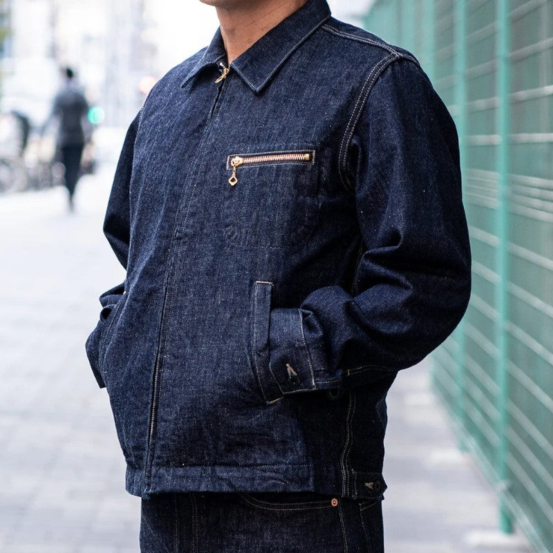 オルゲイユ OR-402 Tailor Denim Zip Jacket テーラーデニムジップジャケット ワンウォッシュ