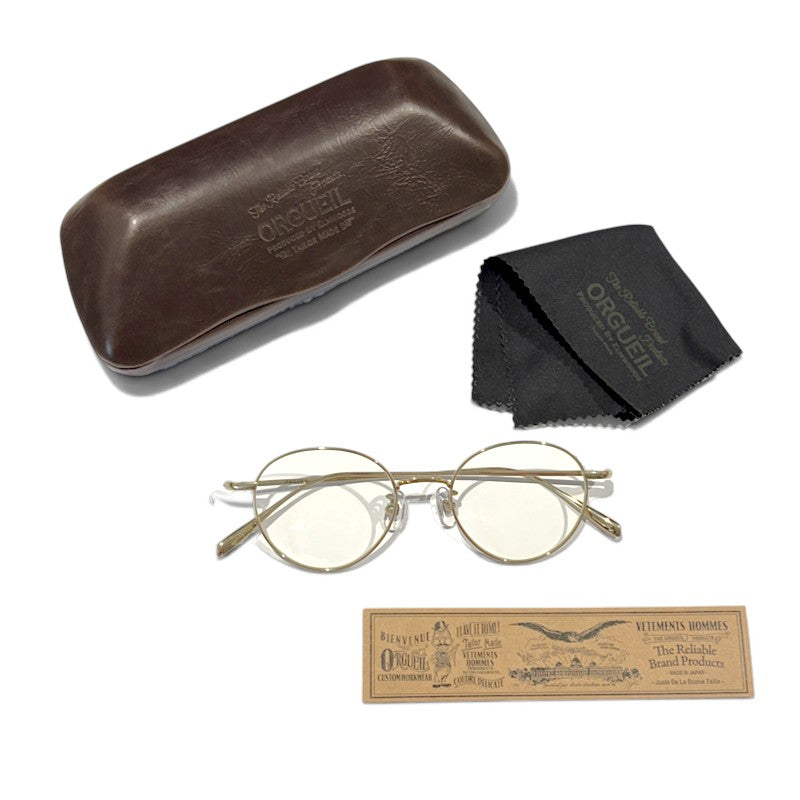 【ORGUEIL】 オルゲイユ R-7362 メタルフレームグラス Metal Frame Glasses メガネ 眼鏡 ケース付き