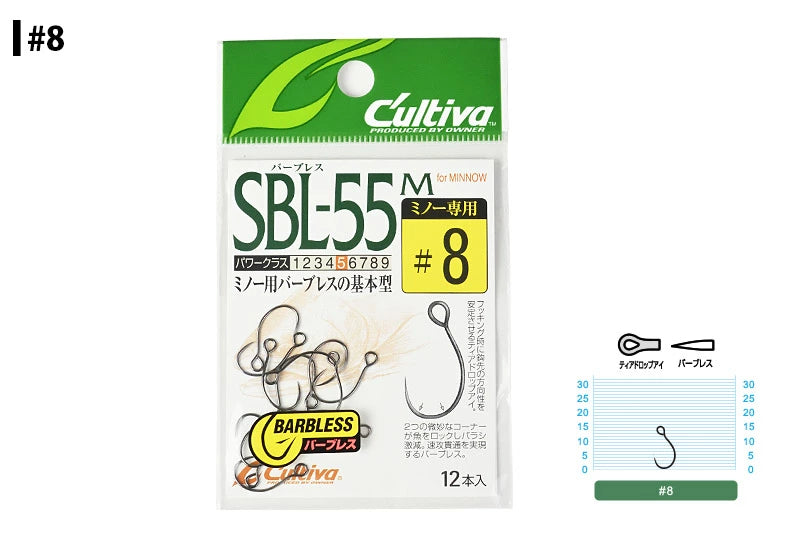 OWNER オーナー SBL-55M シングル55 バーブレス ミノー用