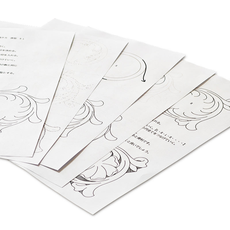 サムライクラフト カービングパターンブック 唐草模様 【No.001】 立田 良徳著 レザークラフト 本